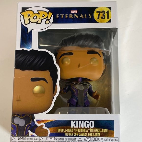 Funko Pop! Marvel Eternals - #731 - Kingo Vinyl Bobble-Head - New In Box - Picture 5 of 10
